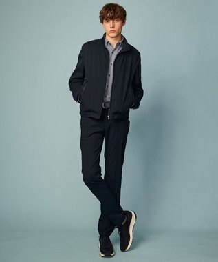 JOSEPH ABBOUD 【ウエストも伸びる！/ポケッタブル/ハイパワーストレッチ/Eco撥水】アクティブレジャーパンツ ダルブルー系