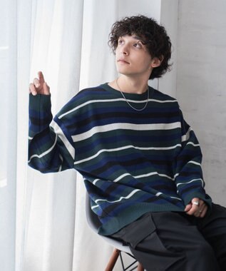 WEGO ルーズフィット総柄プルオーバー 柄3