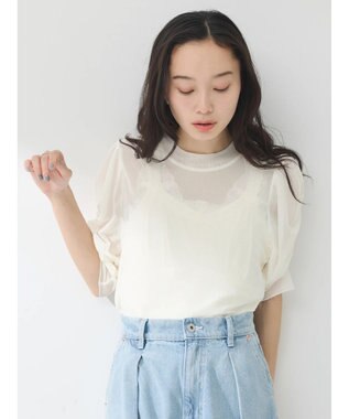 earth music&ecology ５分袖シアーインナー