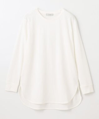 ANY L リブポイントテールＴシャツ オフ