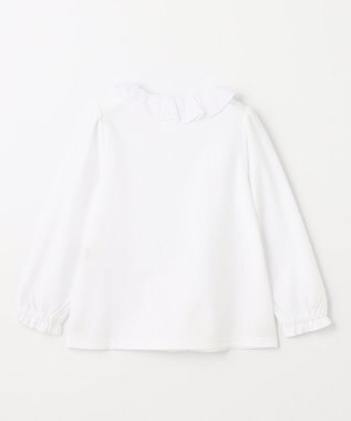 組曲 KIDS 【110-140㎝】シフォンカラー ブラウス オフホワイト系