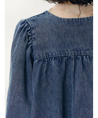 CRAFT STANDARD BOUTIQUE デニムギャザーヨークブラウス Indigo
