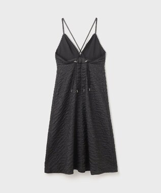 GRACE CONTINENTAL エンボスキャミワンピース ブラック