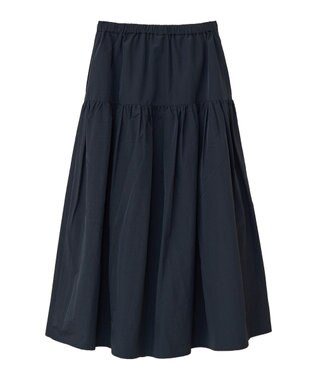 AMERICAN HOLIC ティアードタフタスカート Black