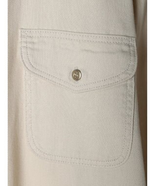 AMERICAN HOLIC ツイルＷポケットＡラインワンピース Ivory