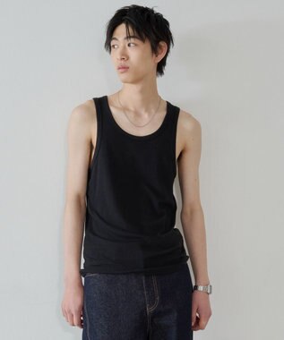WEGO コットンリブタンクトップ