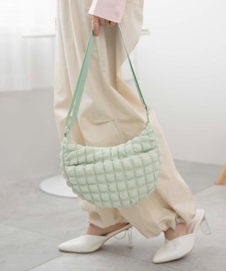 WEGO カラーハーフムーンショルダー 柄3