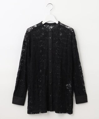 Feroux ヴィンテージレース ブラウス ブラック系