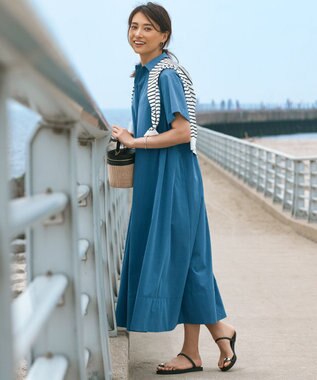 23区 S 【VERY5月号掲載/洗える】レーヨンポリエステルストレッチ カーディガン オフホワイトxネイビーボーダー