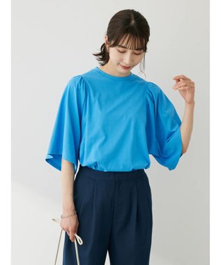 Green Parks 汗じみ防止袖ギャザープルオーバー Off White