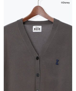 Te chichi 【Disney】101/刺繍Vネックカーディガン グレー