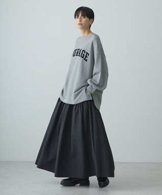 AMERICAN HOLIC ティアードタフタスカート Black