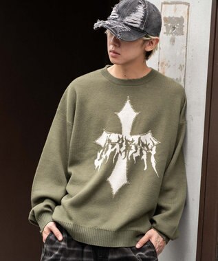 WEGO ダメージジャガードプルオーバー