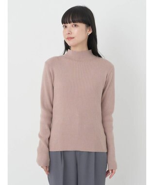 earth music&ecology ハイネックラメニットプルオーバー Mocha