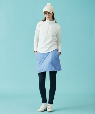 23区GOLF レディな防寒アイテム【WOMEN】ダイヤキルト 中綿スカート 保温性◎寒い朝に最適 ふじ色系
