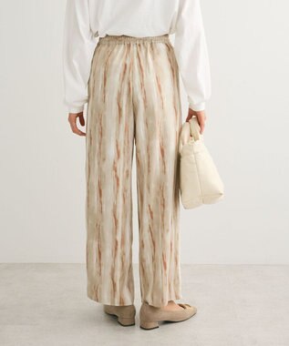 Green Parks アソート柄サイドラインパンツ Khaki