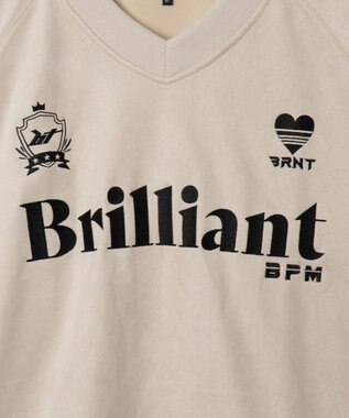 WEGO 【ユニセックス着用ITEM】フェイクスウェードグラフィックプルオーバー ホワイトアイボリー