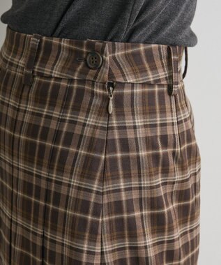 CRAFT STANDARD BOUTIQUE フロントプリーツスカート Check Brown