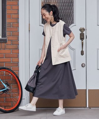 ANY L ミリタリーベスト アイボリー系