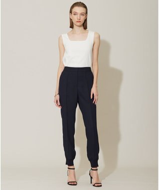 ICB L 【接触冷感・UVケア・速乾・洗える】FluidBackSatin ジョグパンツ ネイビー系