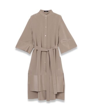 JOSEPH クレープ ド ソワ　ミディドレス Escargot