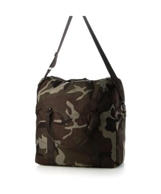UNBILLION cachecache パッカブルナイロンボストンバッグ カモ