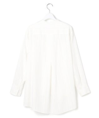 23区 【先行予約】ドビーストライプ バックタック フレアブラウス ホワイト系
