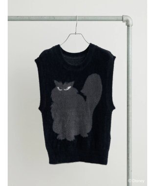 Green Parks Villains／ジャガードニットベスト Black