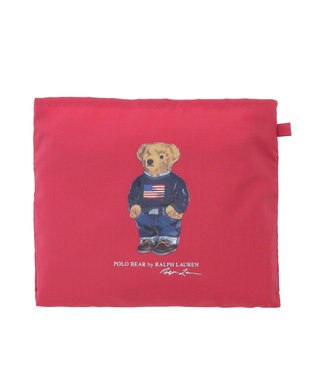 MOONBAT POLO RALPH LAUREN リップポケッタブルレインバッグ　フラッグベア ローズピンク