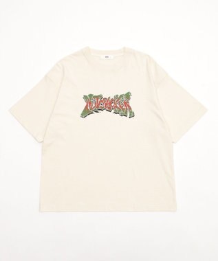 WEGO 【ユニセックス着用ITEM/MLサイズ展開】コンパクトフィットピグメントグラフィックT（SS） オフホワイト