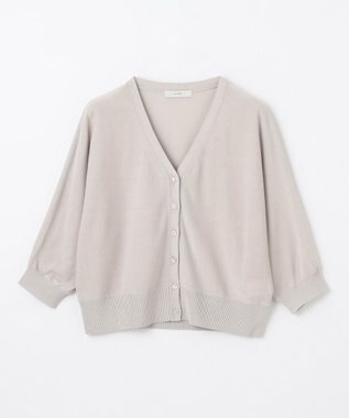 ANY L 【接触冷感/UVカット/抗菌防臭/手洗い可/アンチピリング】ファンクションカーディガン ライトグレー