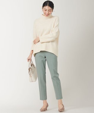 ANY SIS S  【大人百花掲載 ヨンアさん着用】ハイネックバックポイント ニット アイボリー