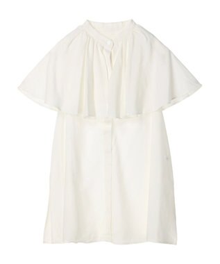 Green Parks ビックカラーナローブラウス Off White