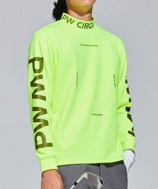 PW CIRCULUS 【イージーケア / 軽量 / 一枚でサマになる】【MEN】 ロングスリーブ モックネック ライトグリーン系