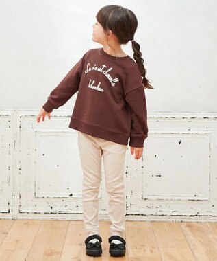 ANY KIDS 刺繍トレーナー ボルドー