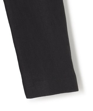 JOSEPH HOMME ペアースキンリネン　ノーカラージャケット ブラック系