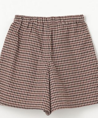 ANY KIDS チェックショートパンツ ブラウン