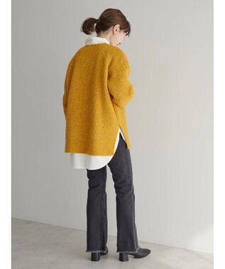 AMERICAN HOLIC ミックスヤーンカフタンニットプルオーバー Yellow