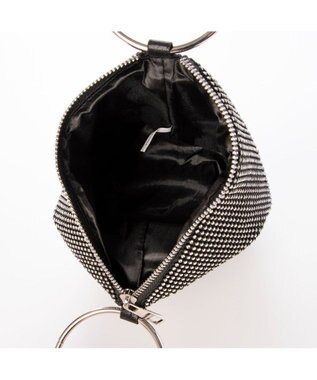 UNBILLION カシュカシュ cachecache / リングハンドル巾着パーティバッグ ブラック