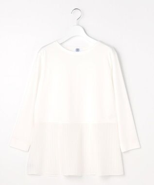 J.PRESS LADIES L 【WEB限定カラーあり】レイヤードフレア カットソー ホワイト系