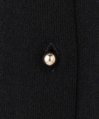 BEIGE， PYRRHOT / シアーコンビ リブカーディガン Black