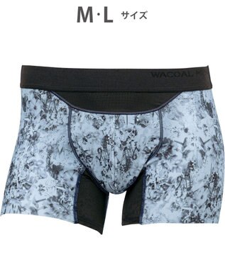 WACOAL MEN WACOAL MEN 【ダブルエアスルーパンツ】 ボクサーパンツ 風が通ってムレ軽減。 フロント快適グラマラス フリーなカッティング(裾部分) 前閉じ 下着 メンズ WT3323 /ワコールメン ブラック