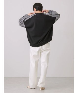 AMERICAN HOLIC イージーケア異素材ポンチプルオーバー Off White