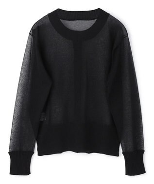 BEIGE， PYRRHOT / シアーコンビ リブカーディガン Black