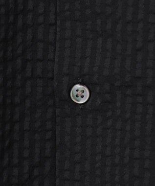 GOTAIRIKU リラックスシルエット【高通気性/吸水速乾】ドッツエアー クールマックスサッカーシャツ ブラック/26年新色