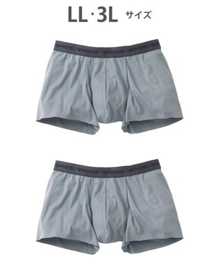 WACOAL MEN ボクサーパンツ 2枚セット 【オーガニック綿混ボクサー】 快適 吸汗速乾 抗菌防臭 やさしい肌あたり フリーカッティング(裾部分) 環境に配慮 前閉じ GT2310 /ブロス バイ ワコールメン