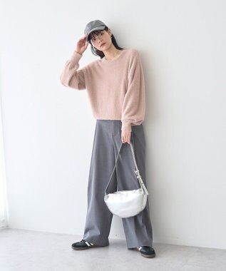 earth music&ecology ミニシャギープルオーバー Light Pink