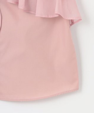 Feroux 【2WAY】フリルコンビ ブラウス ピンク系