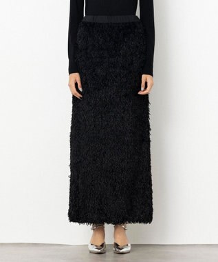 【Nave・洗える】フェザーフリンジ スカート