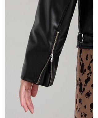 Te chichi レザーダブルライダースジャケット ブラック